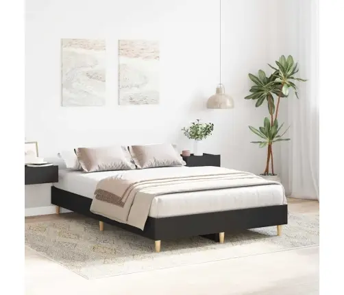 Voodiraam Ilma Madratsita, Must, 135X190 cm Tehispuit