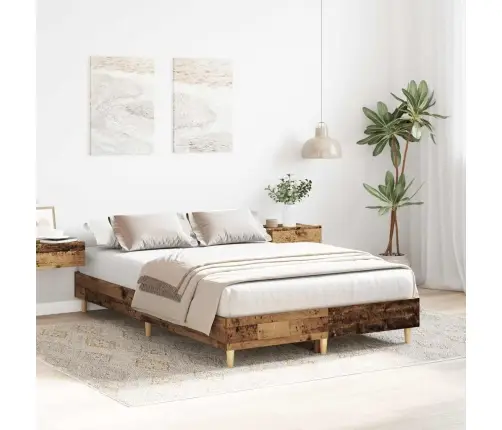 Voodiraam Ilma Madratsita, Vana Puit 135X190 cm Tehispuit