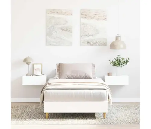 Gulta Bez Matrača, Balts, 90X190 Cm, Inženierijas Koks Vidaxl