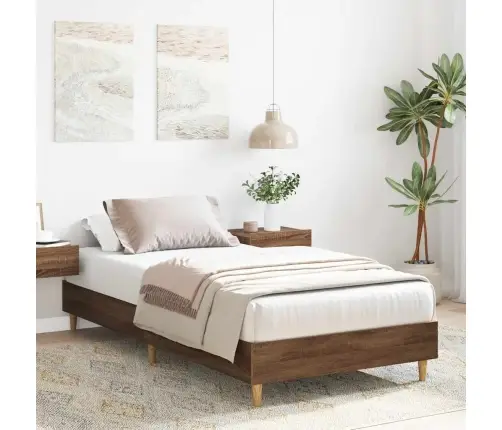 Voodiraam Ilma Madratsita, Pruun Tamm 90X190 cm Tehispuit