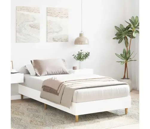 Voodiraam Ilma Madratsita, Valge, 90X190 cm Tehispuit