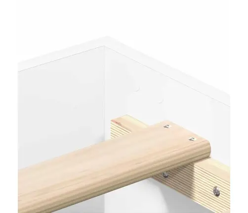 Voodiraam Ilma Madratsita, Valge, 90X190 cm Tehispuit