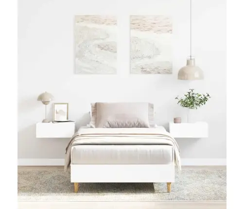 Voodiraam Ilma Madratsita, Valge, 90X190 cm Tehispuit