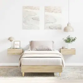 Gulta Bez Matrača, Ozolkoka, 75X190 Cm, Inženierijas Koks Vidaxl Gulta Bez Matrača, Ozolkoka, 75X190 Cm, Inženierijas Koks Vidaxl