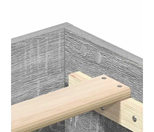 Voodiraam Ilma Madratsita, Hall Sonoma Tamm, 75X190 Cm