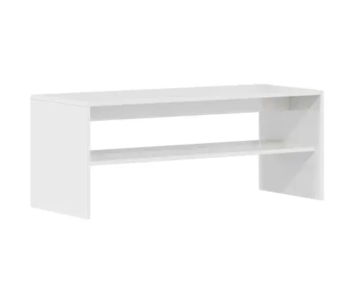 Tv Skapītis, 100X40X40 Cm, Spīdīgi Balts, Skaidu Plāksne Vidaxl