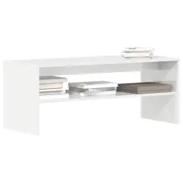 Tv Skapītis, 100X40X40 Cm, Spīdīgi Balts, Skaidu Plāksne Vidaxl