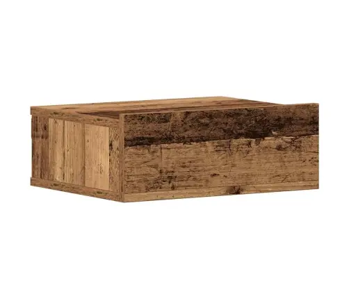 Peldošais Naktsskapītis Old Wood 40X32X15 Cm Engineered Wood Vidaxl