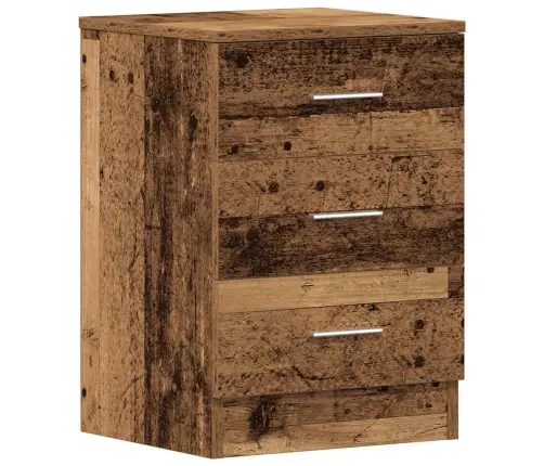 Naktsskapītis Old Wood 38X35X55 Cm Engineered Wood Vidaxl