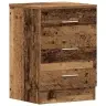 Naktsskapītis Old Wood 38X35X55 Cm Engineered Wood Vidaxl
