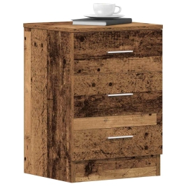 Naktsskapītis Old Wood 38X35X55 Cm Engineered Wood Vidaxl