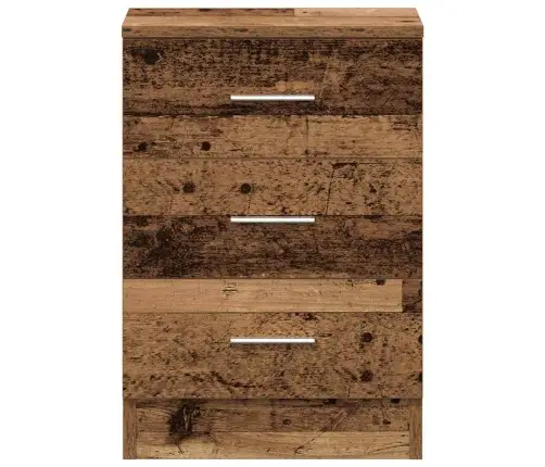 Naktsskapīši 2 Gab Old Wood 38X35X55 Cm Engineered Wood Vidaxl