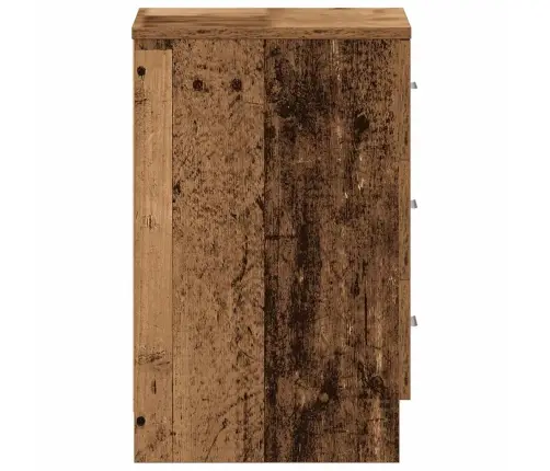 Naktsskapīši 2 Gab Old Wood 38X35X55 Cm Engineered Wood Vidaxl