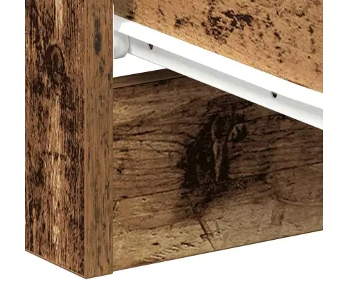 Naktsskapīši 2 Gab Old Wood 38X35X55 Cm Engineered Wood Vidaxl