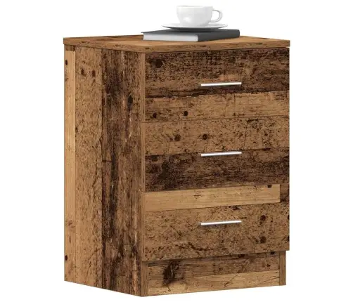 Naktsskapīši 2 Gab Old Wood 38X35X55 Cm Engineered Wood Vidaxl