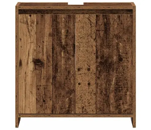 Izlietnes Skapītis, Veca Koka, 60X33X60 Cm, Inženierijas Koks Vidaxl