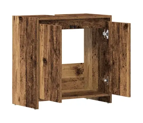 Izlietnes Skapītis, Veca Koka, 60X33X60 Cm, Inženierijas Koks Vidaxl