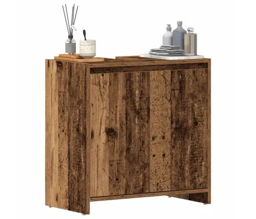 Izlietnes Skapītis, Veca Koka, 60X33X60 Cm, Inženierijas Koks Vidaxl