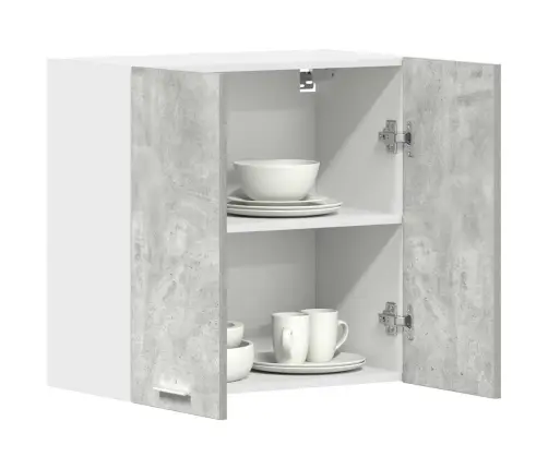 Virtuves Sienas Skapis Betons Pelēks 60X31X60 Cm Vidaxl