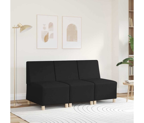 Modulinis Sofa Vienetas Be Rankų Juoda 55 X 74 X 82 Cm