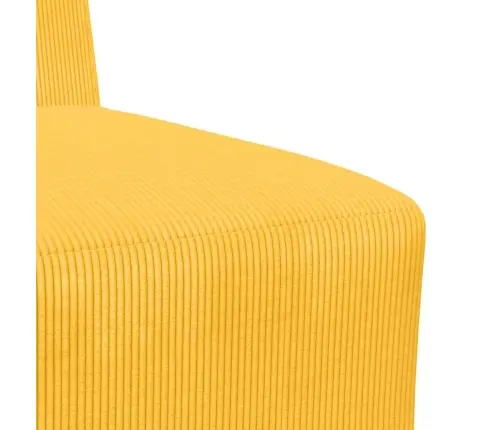 Modulinis Sofa Vienetas Be Rankų Šviesi Geltona 55 X 74 X 82 Cm