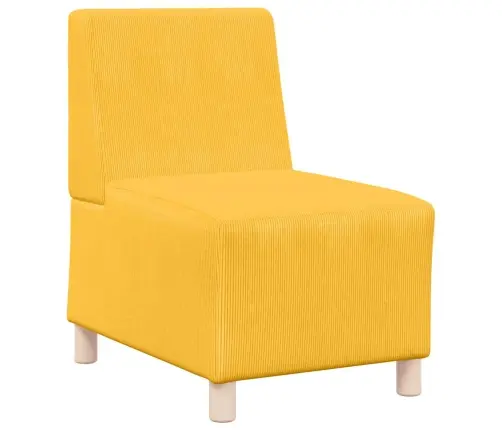 Modulinis Sofa Vienetas Be Rankų Šviesi Geltona 55 X 74 X 82 Cm