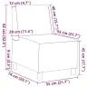 Modulinis Sofa Vienetas Be Rankų Šviesi Geltona 55 X 74 X 82 Cm