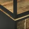 Augstais Galds 70X35X180 Cm Ciets Raupjs Mangovood Vidaxl