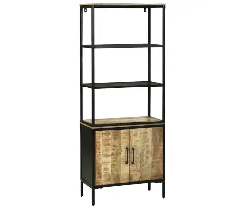 Augstais Galds 70X35X180 Cm Ciets Raupjs Mangovood Vidaxl