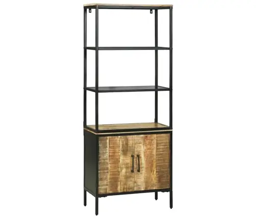 Augstais Galds 70X35X180 Cm Ciets Raupjs Mangovood Vidaxl