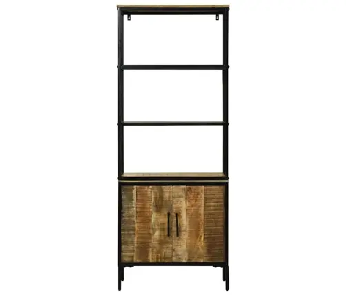 Augstais Galds 70X35X180 Cm Ciets Raupjs Mangovood Vidaxl