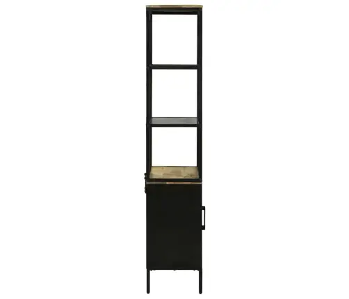 Augstais Galds 70X35X180 Cm Ciets Raupjs Mangovood Vidaxl