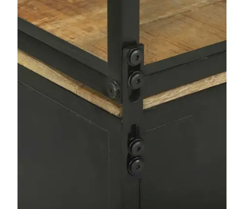 Augsts Skapītis 70X35X180 Cm Solid Rough Wood Mango Vidaxl