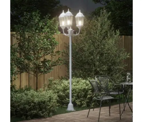 Aia Valgus Valge 57 X 49 X 241 Cm Alumiinium Ja Klaas