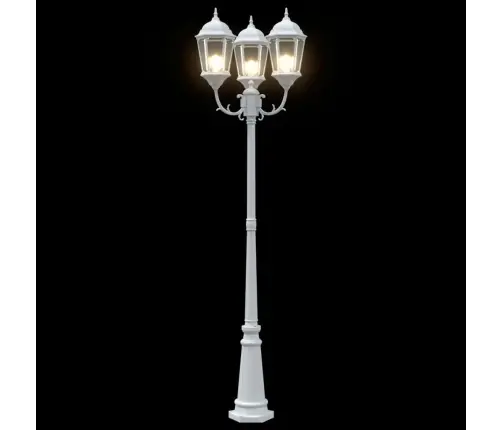 Aia Valgus Valge 57 X 49 X 241 Cm Alumiinium Ja Klaas