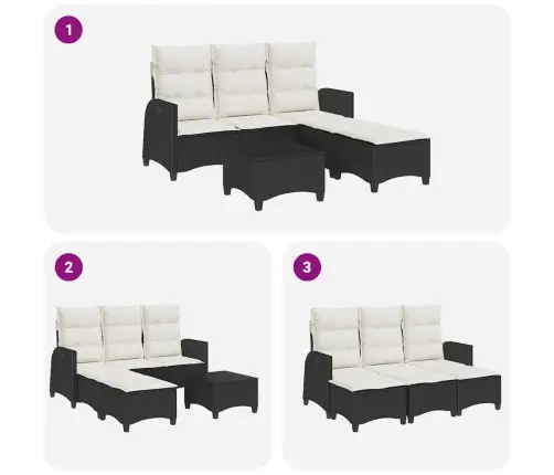 3-Osaline Aiadiivanikomplekt Patjadega L-Образна, Polürotang