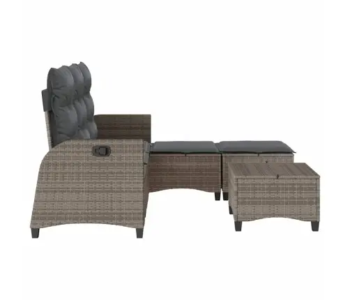 Sodo Komplektas Su Pagalvėlėmis L Formos, 3 Dalių, Poliratanas