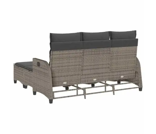 Sodo Komplektas Su Pagalvėlėmis L Formos, 3 Dalių, Poliratanas