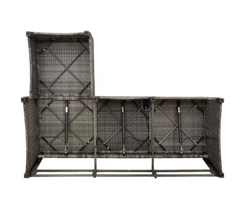 Sodo Komplektas Su Pagalvėlėmis L Formos, 3 Dalių, Poliratanas