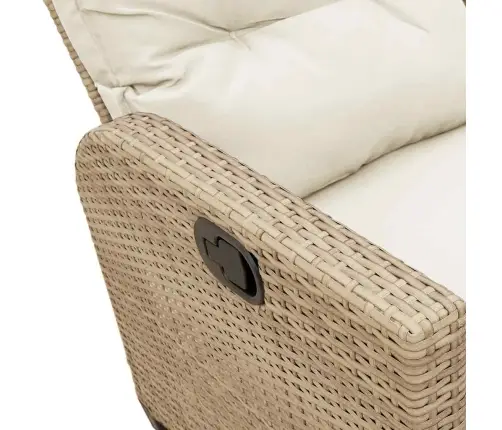 3-Daļīgs Dārza Dīvānu Komplekts, Matrači, Bēša L-Veida Vidaxl 3-Daļīgs Dārza Dīvānu Komplekts, Matrači, Bēša L-Veida Vidaxl