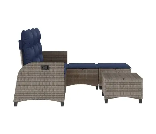 Sodo Komplektas Su Pagalvėlėmis L Formos, 3 Dalių, Poliratanas