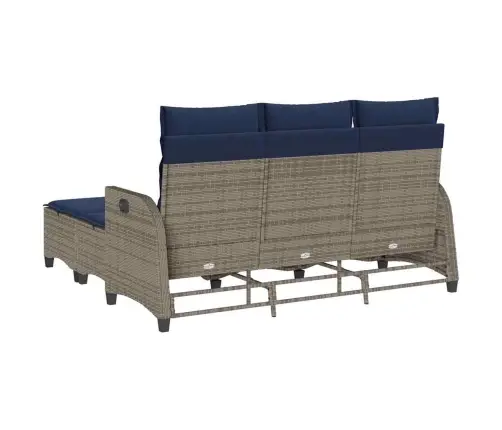 Sodo Komplektas Su Pagalvėlėmis L Formos, 3 Dalių, Poliratanas