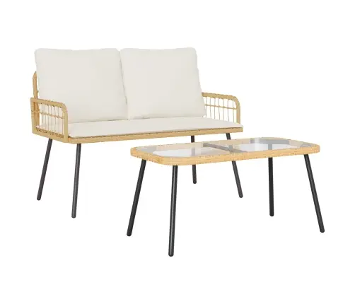 Aia Söögilaudade Komplekt 2 Pcs Neutraalne Polürotang