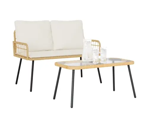 Aia Söögilaudade Komplekt 2 Pcs Neutraalne Polürotang