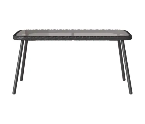 2 Daļu Dārza Dīvānu Komplekts Ar Spilveniem Melnā Poliratanā Vidaxl