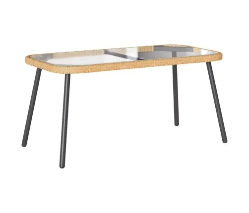 2 Daļu Dārza Dīvānu Komplekts Ar Spilveniem Dabīgā Poliratanā Vidaxl