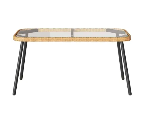 2 Daļu Dārza Dīvānu Komplekts Ar Spilveniem Dabīgā Poliratanā Vidaxl