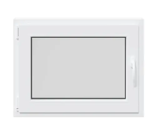 Rūsio Langas "Risor", 80X70 cm Atverčiamas Ir Pasukamas, Din, Kairinis, Baltas