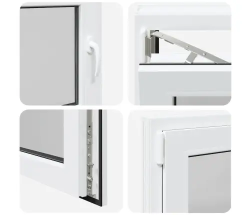 Rūsio Langas "Risor", 80X70 cm Atverčiamas Ir Pasukamas, Din, Kairinis, Baltas