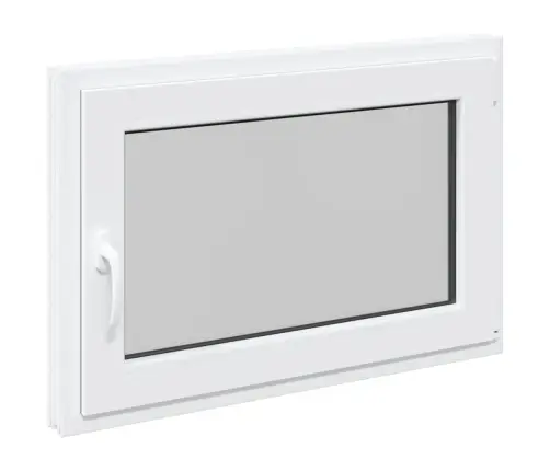 Rūsio Langas "Risor", 90X50 cm Atverčiamas Ir Pasukamas, Din, Dešininis, Baltas